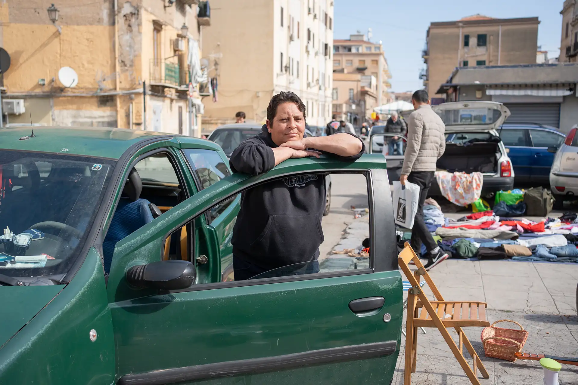 Cetty Sauro, storica mercatara del mercato dell’usato dell’Albergheria