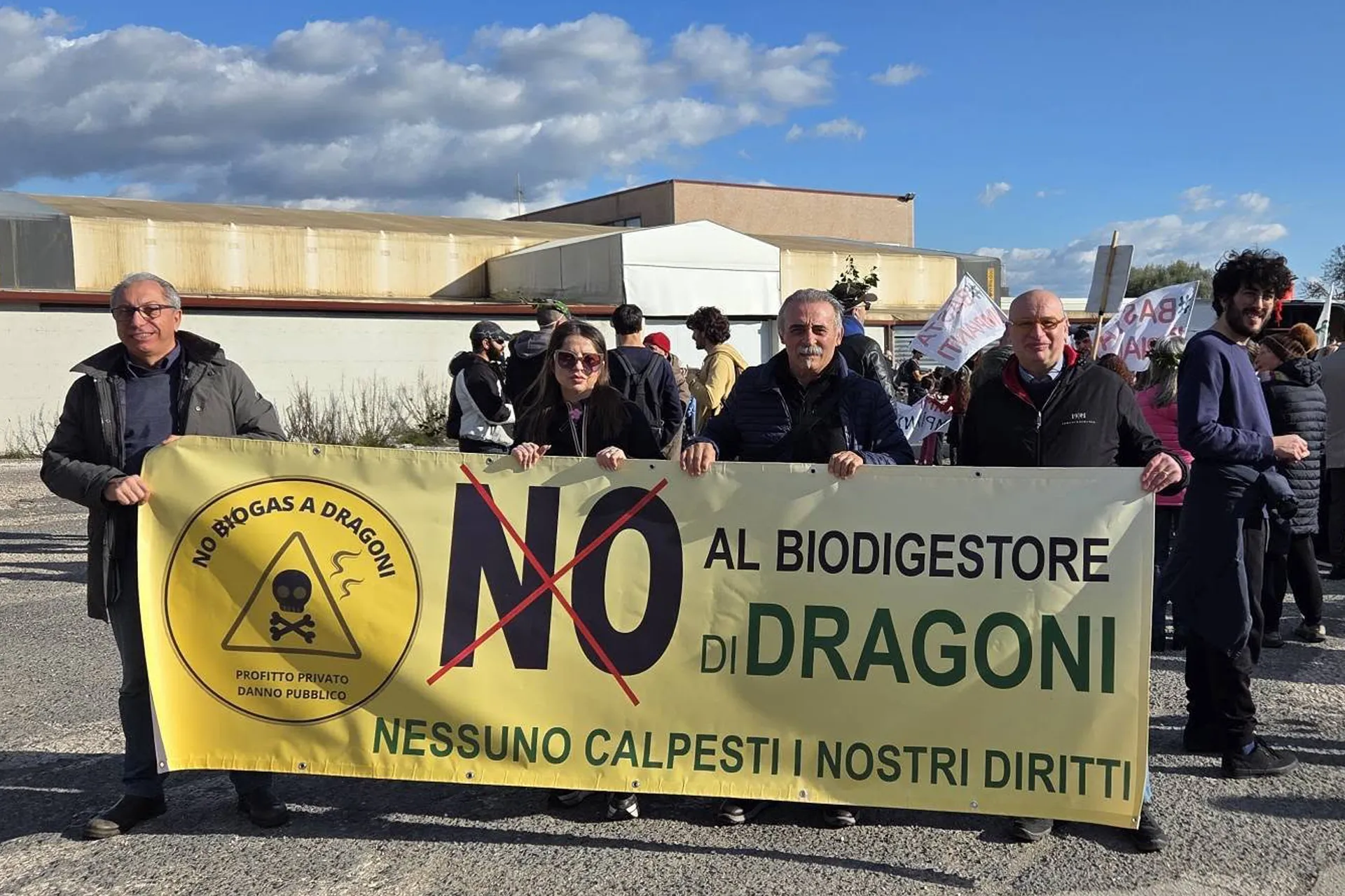 Il Comitato No biogas Dragoni alla manifestazione #bastaimpianti. "Diciamo basta all'invasione di capitali speculativi a danno dei nostri territori".  21 Febbraio 2026