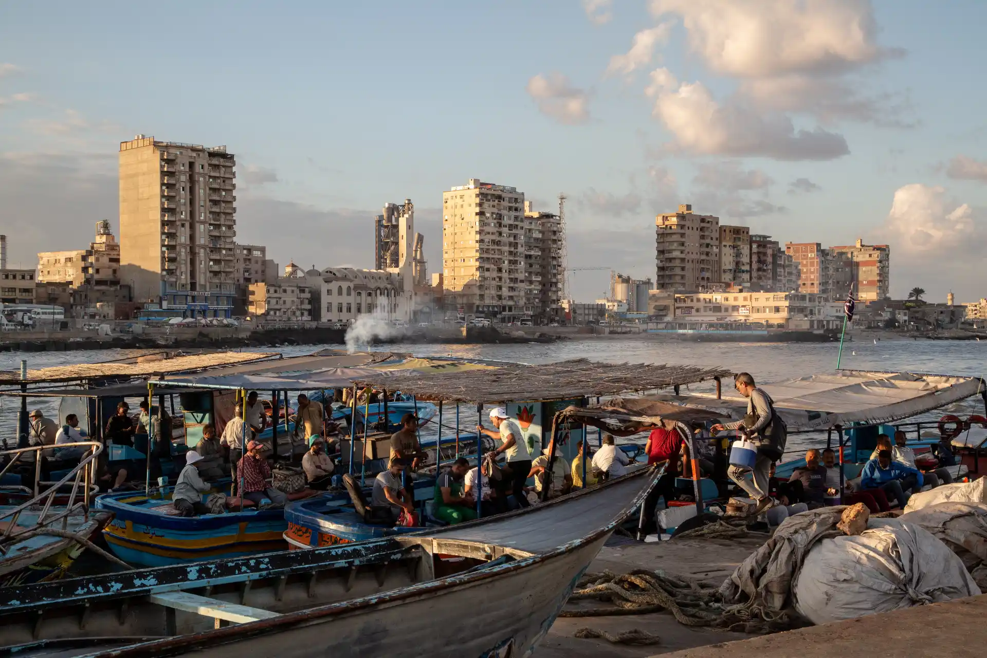 Alessandria d'Egitto - Veduta del lungomare di Alessandria.